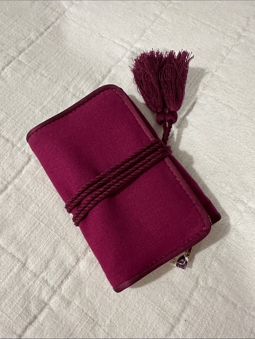 Floral Printed Jewelry Case in Purple and Cream - Picture 4 of 4